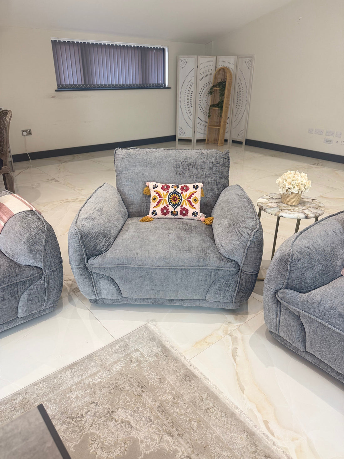 Angelo Sofa Grey Armchair
