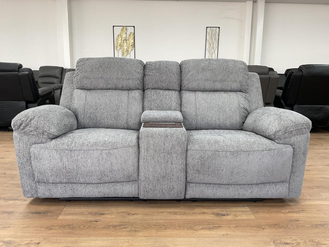 Owen Electric Recliner Sofa Grey 2 Seater