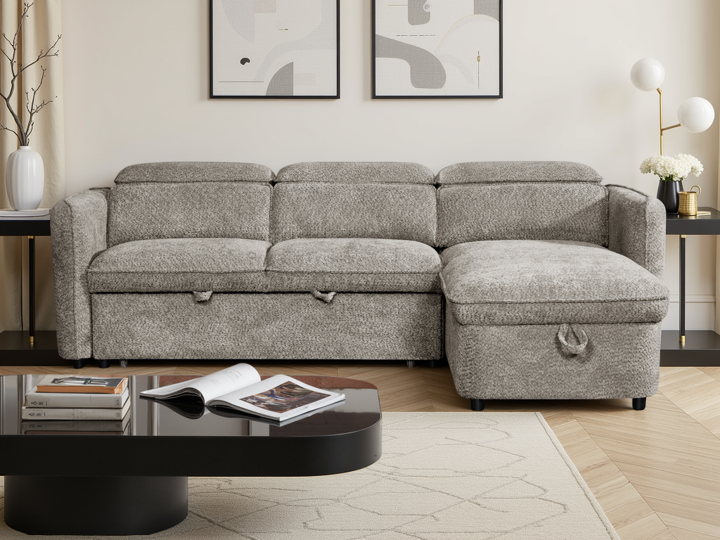 Capri Sofabed Grey Universal Corner